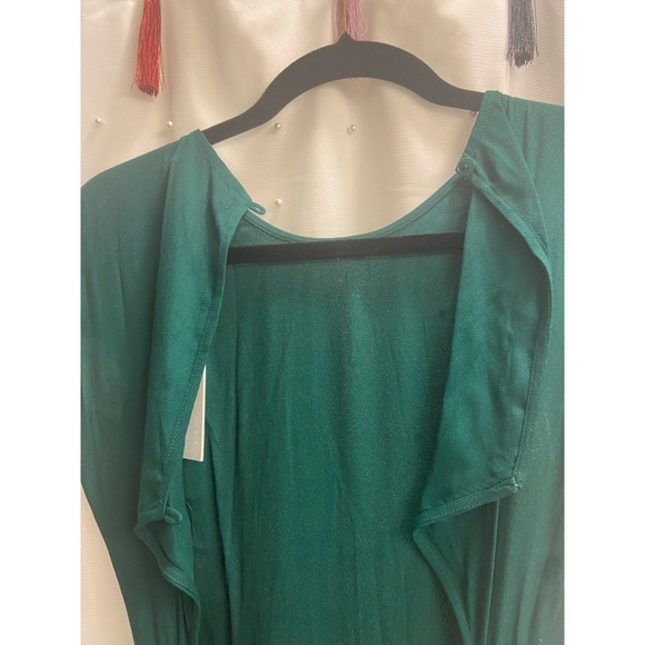 RARE! NEW! Reformation Gavin Cut Out Midi Dress in Emerald Green - Picture 10 of 13